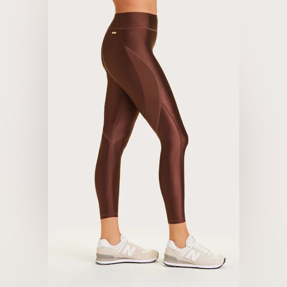 Alala Surf Leggings in High-Shine Coffee